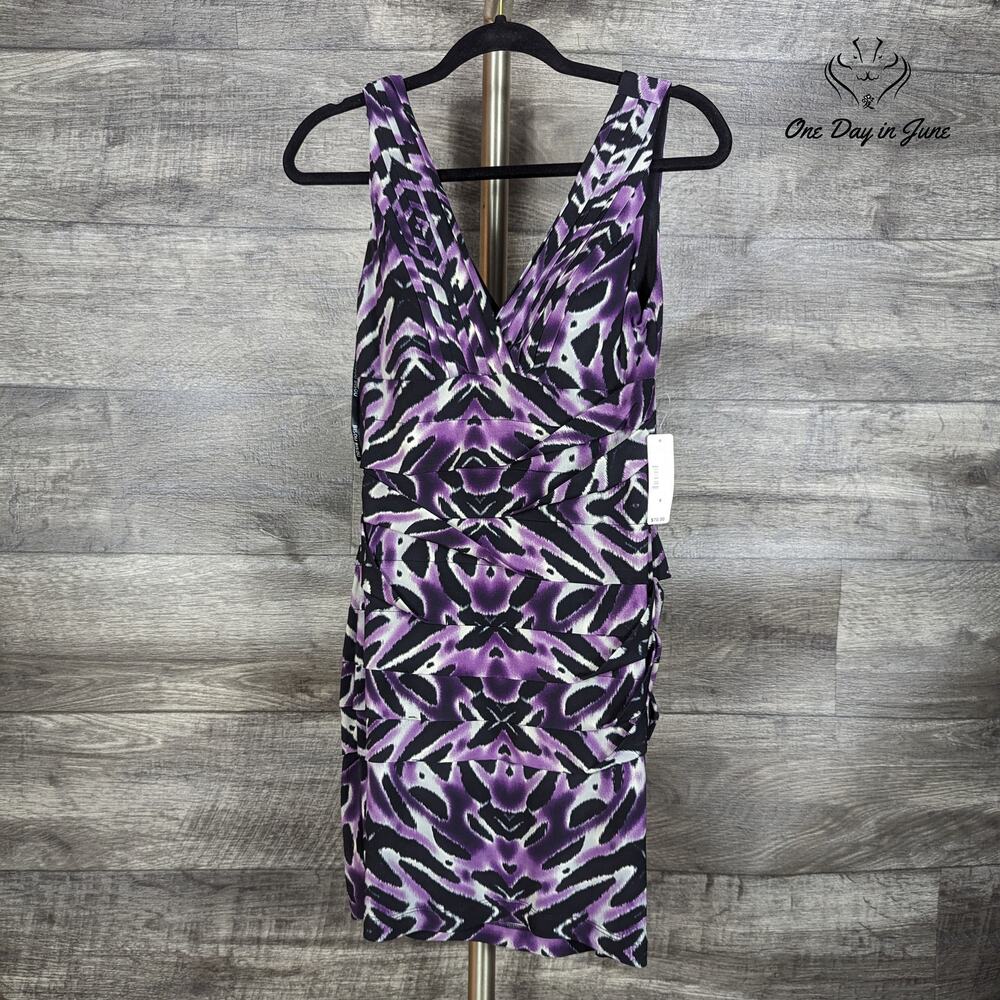 Bisou Bisou Sleeveless Tiered Mini Dress Size 6